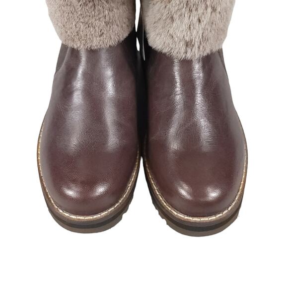 Bussola Faux Fur Boots Slouchy Wool Lined - Picture 11 of 16